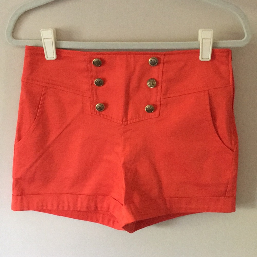 TWIK Orange High Waisted Shorts